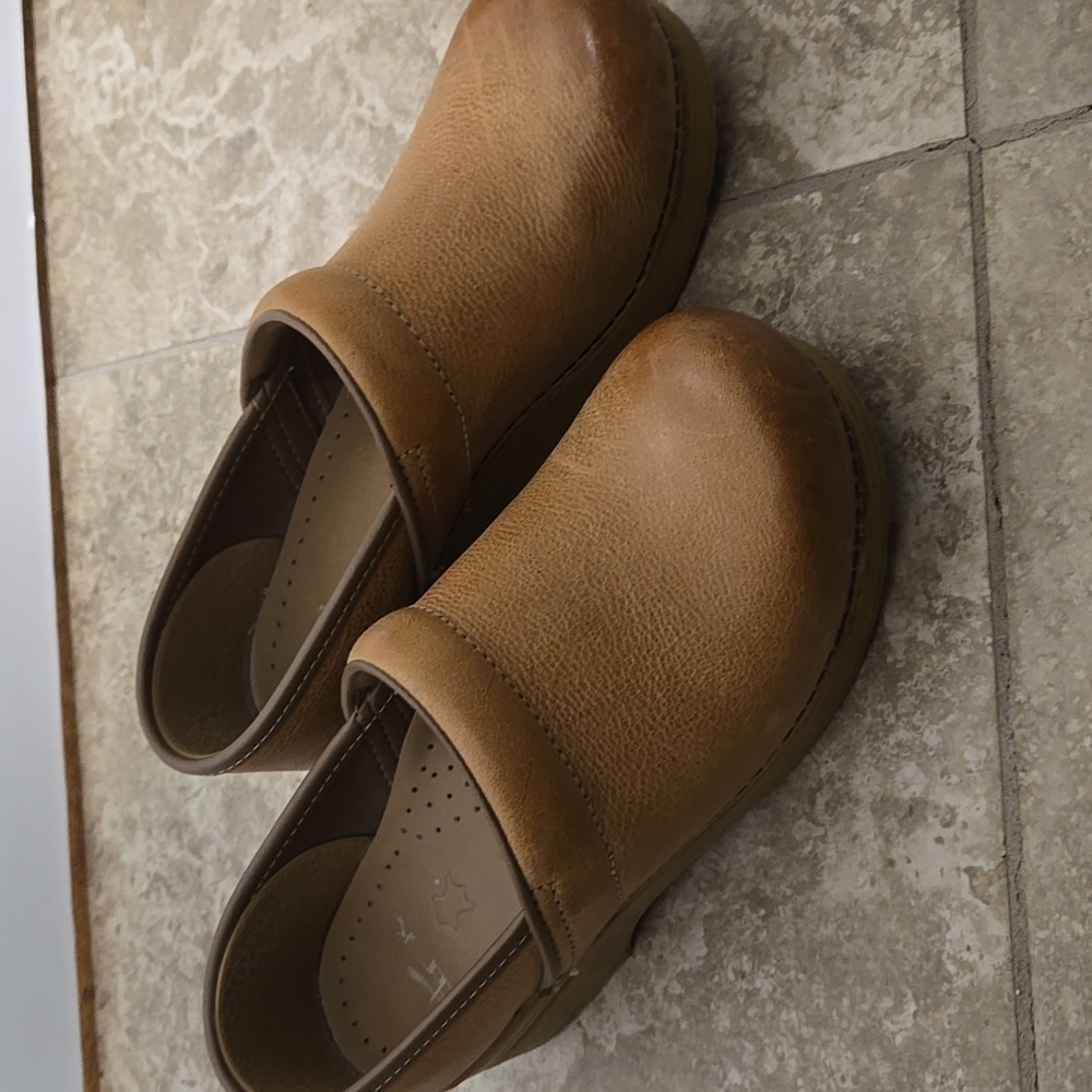 Dansko Tan Clogs